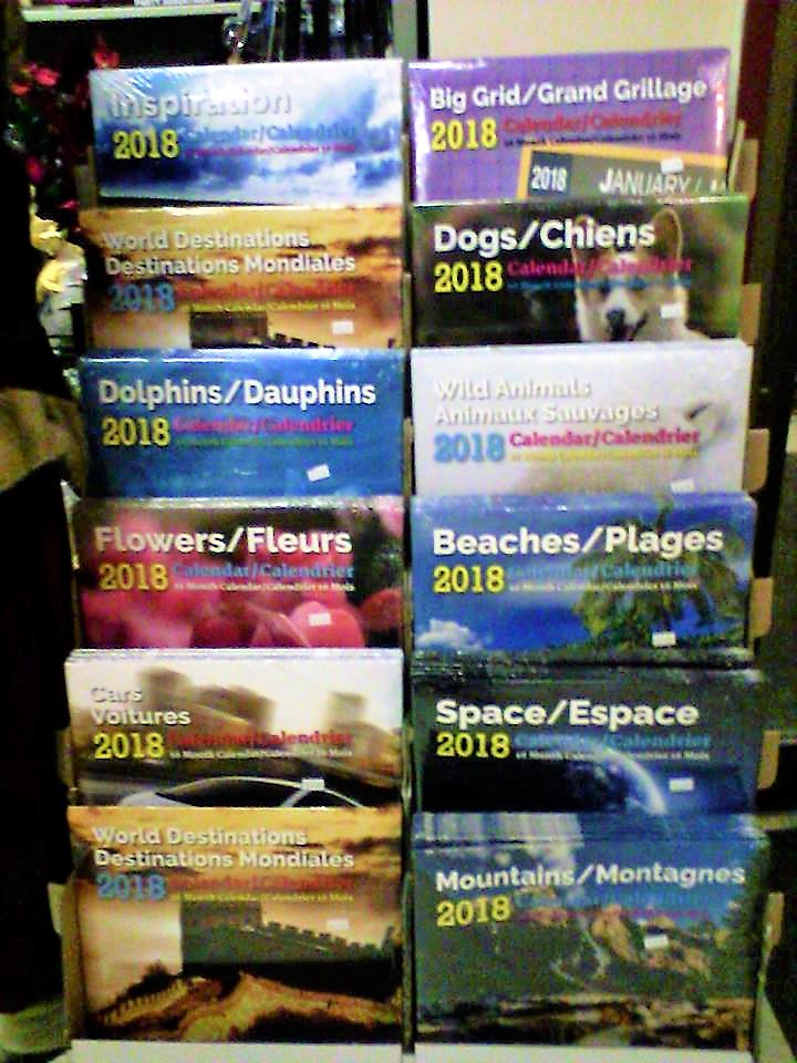Don't forget to get a calendar for the New Year! We still have a great selection left - Only $2.99 each!!